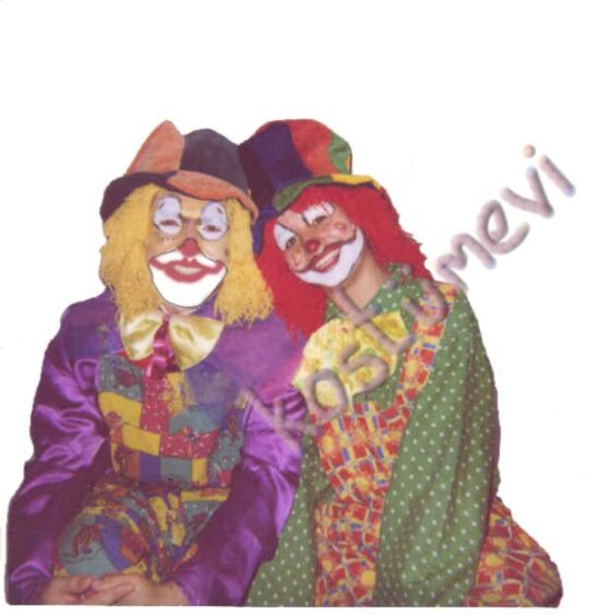 Palyaço Kostüm, Clown Costume,Buffoon, harlequin Costume